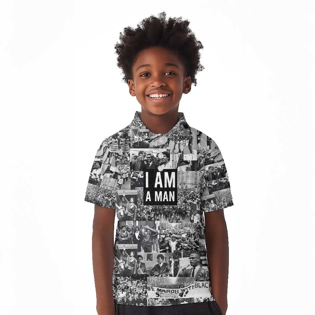 Black Power Kid Polo Shirt African American Culture