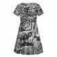 Black Power Kid Short Sleeve Dress African American Culture