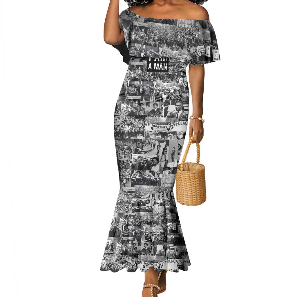 Black Power Mermaid Dress African American Culture