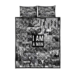 Black Power Quilt Bed Set African American Culture