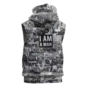 Black Power Sleeveless Zip Hoodie African American Culture - African Pride