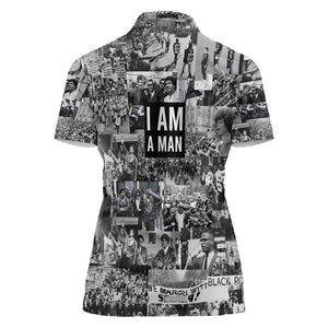 Black Power Women Polo Shirt African American Culture