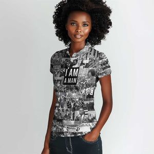 Black Power Women Polo Shirt African American Culture