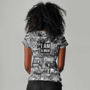 Black Power Women V-Neck T-Shirt African American Culture