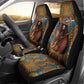 Personalized Black Girl Flora Car Seat Cover African Women