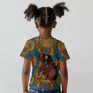 Personalized Black Girl Flora Kid T shirt African Women