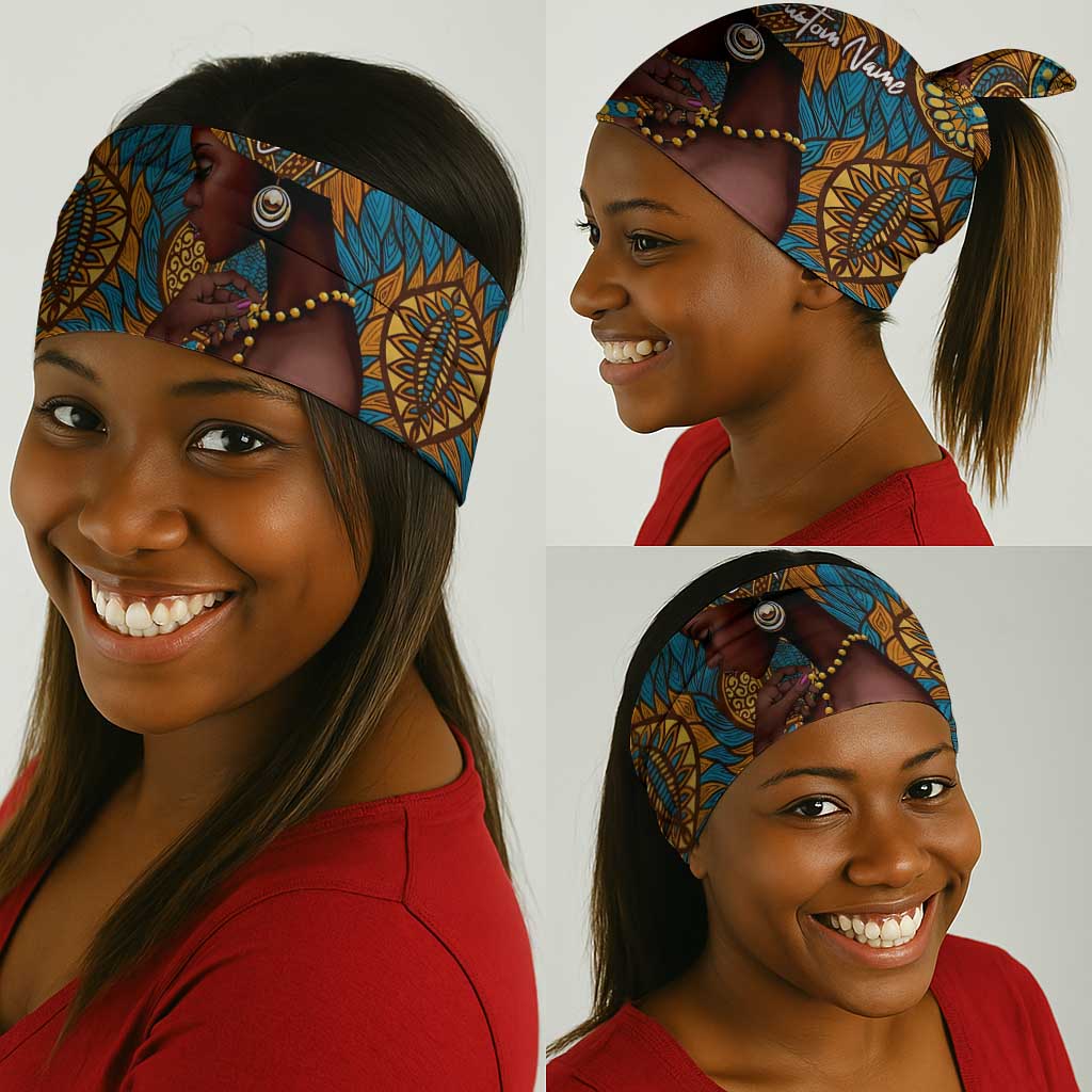 Personalized Black Girl Flora Neck Gaiter African Women DT02