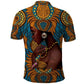 Personalized Black Girl Flora Polo Shirt African Women