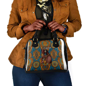 Personalized Black Girl Flora Shoulder Handbag African Women