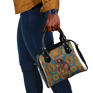 Personalized Black Girl Flora Shoulder Handbag African Women