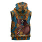 Personalized Black Girl Flora Sleeveless Hoodie African Women - African Pride