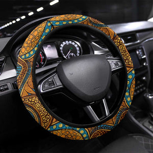 Black Girl Flora Steering Wheel Cover African Women