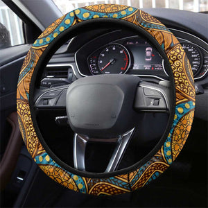 Black Girl Flora Steering Wheel Cover African Women