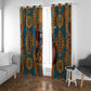 Personalized Black Girl Flora Window Curtain African Women