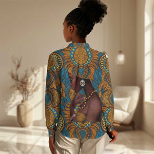 Personalized Black Girl Flora Women Casual Shirt African Women