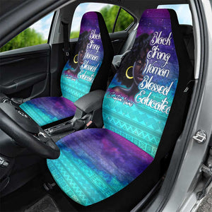 Black Strong Women Blessed Educated Car Seat Cover African Girl