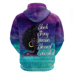 Black Strong Women Blessed Educated Hoodie African Girl