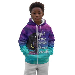 Black Strong Women Blessed Educated Kid Hoodie African Girl