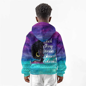 Black Strong Women Blessed Educated Kid Hoodie African Girl