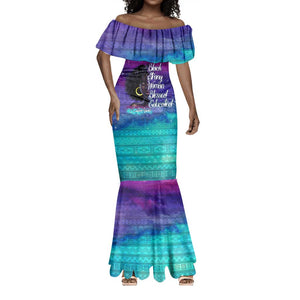 Black Strong Women Blessed Educated Mermaid Dress African Girl