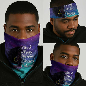 Black Strong Women Blessed Educated Neck Gaiter African Girl DT02