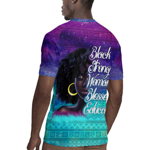 Black Strong Women Blessed Educated Rugby Jersey African Girl