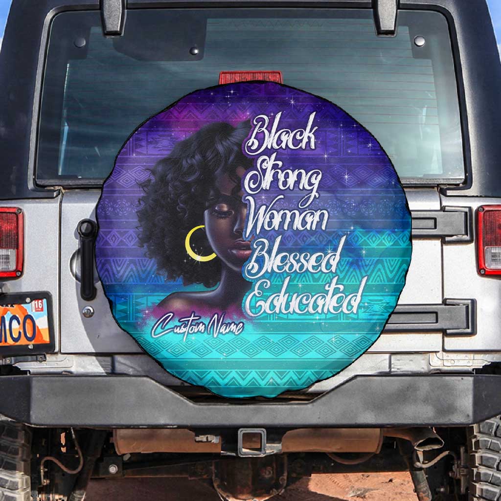 Black Strong Women Blessed Educated Spare Tire Cover African Girl