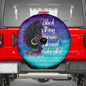 Black Strong Women Blessed Educated Spare Tire Cover African Girl