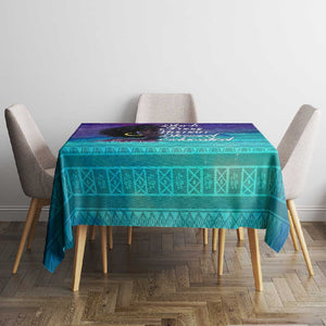 Black Strong Women Blessed Educated Tablecloth African Girl