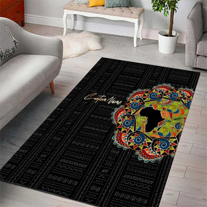 Personalized Sleeve African Pattern Area Rug Multi-Colored