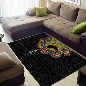 Personalized Sleeve African Pattern Area Rug Multi-Colored