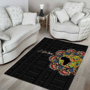 Personalized Sleeve African Pattern Area Rug Multi-Colored