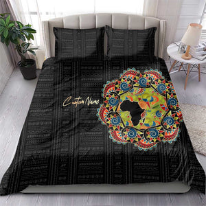 Personalized Sleeve African Pattern Bedding Set Multi-Colored