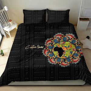 Personalized Sleeve African Pattern Bedding Set Multi-Colored