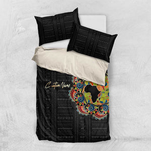 Personalized Sleeve African Pattern Bedding Set Multi-Colored