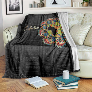 Personalized Sleeve African Pattern Blanket Multi-Colored