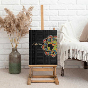 Personalized Sleeve African Pattern Canvas Wall Art Multi-Colored