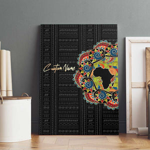 Personalized Sleeve African Pattern Canvas Wall Art Multi-Colored