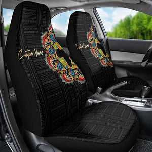 Personalized Sleeve African Pattern Car Seat Cover Multi-Colored