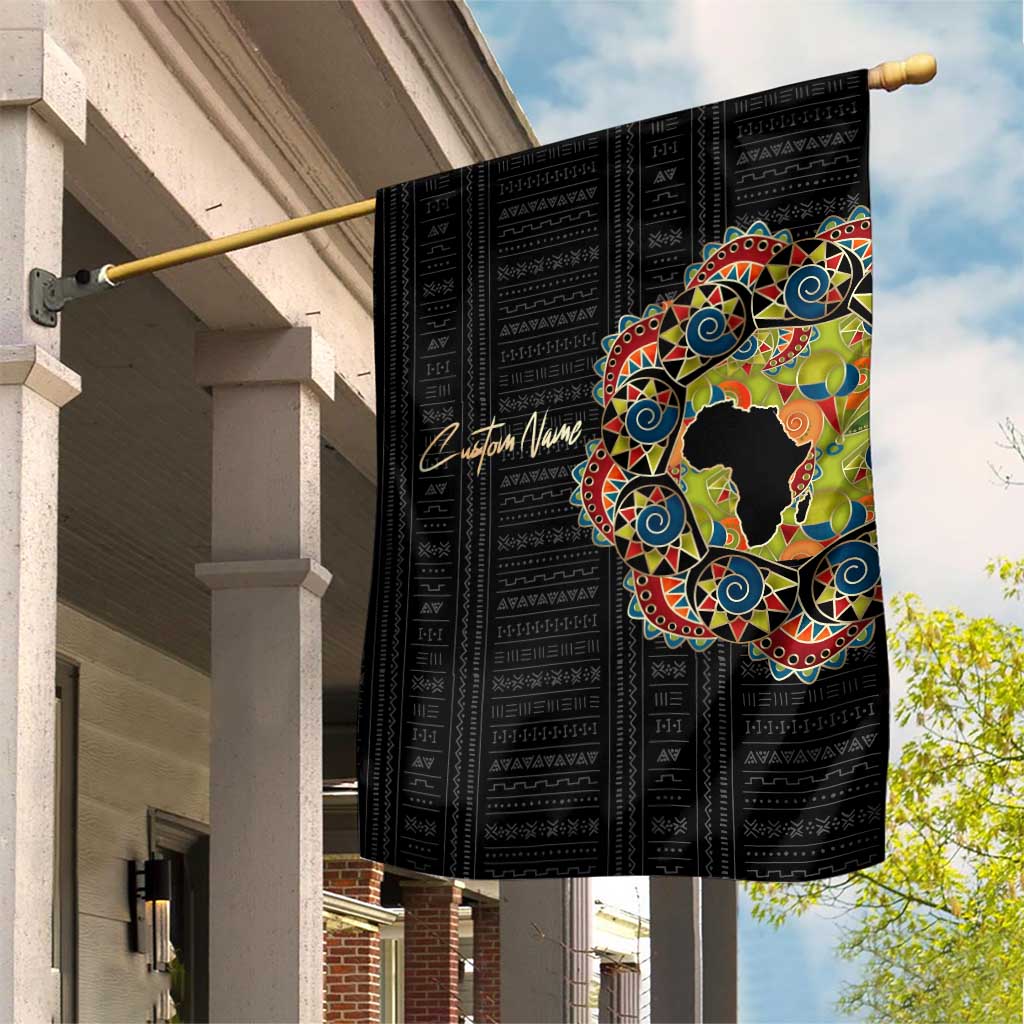 Personalized Sleeve African Pattern Garden Flag Multi-Colored