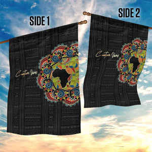 Personalized Sleeve African Pattern Garden Flag Multi-Colored