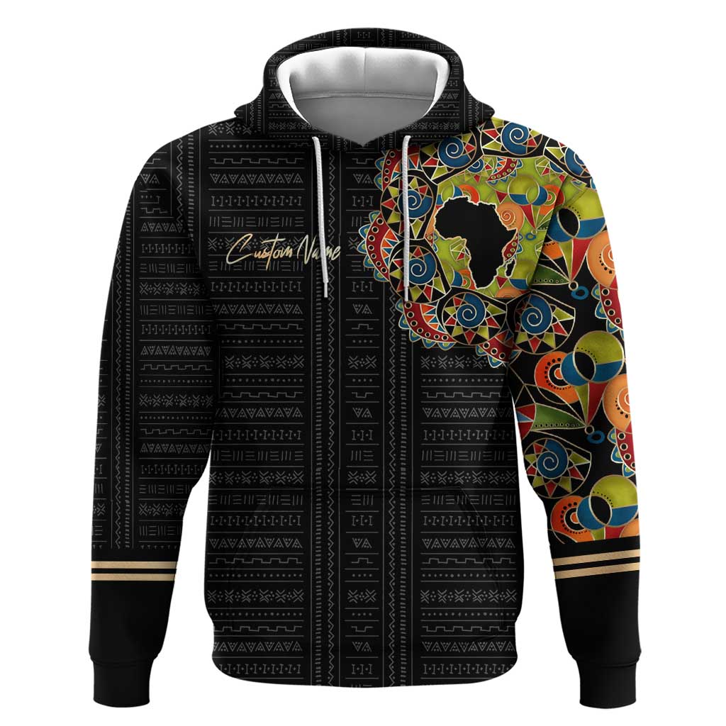 Personalized Sleeve African Pattern Hoodie Multi-Colored