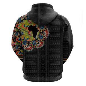 Personalized Sleeve African Pattern Hoodie Multi-Colored