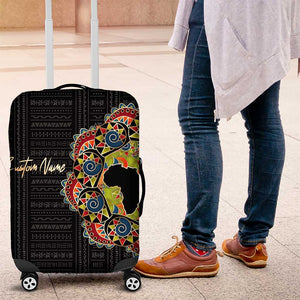 Personalized Sleeve African Pattern Luggage Cover Multi-Colored