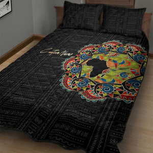 Personalized Sleeve African Pattern Quilt Bed Set Multi-Colored