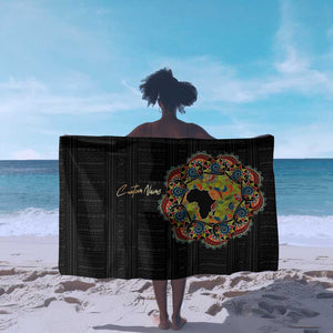 Personalized Sleeve African Pattern Sarong Multi-Colored