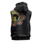Personalized Sleeve African Pattern Sleeveless Zip Hoodie Multi-Colored - African Pride