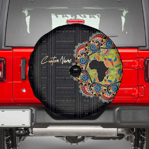 Personalized Sleeve African Pattern Spare Tire Cover Multi-Colored