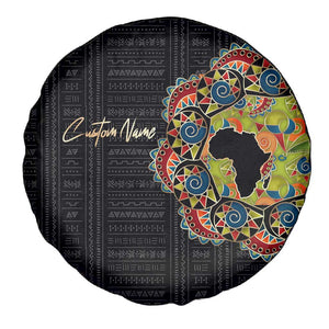 Personalized Sleeve African Pattern Spare Tire Cover Multi-Colored