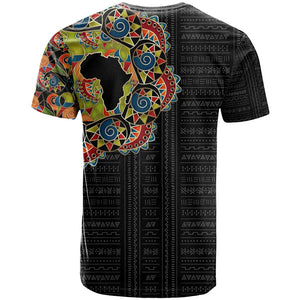 Personalized Sleeve African Pattern T shirt Multi-Colored